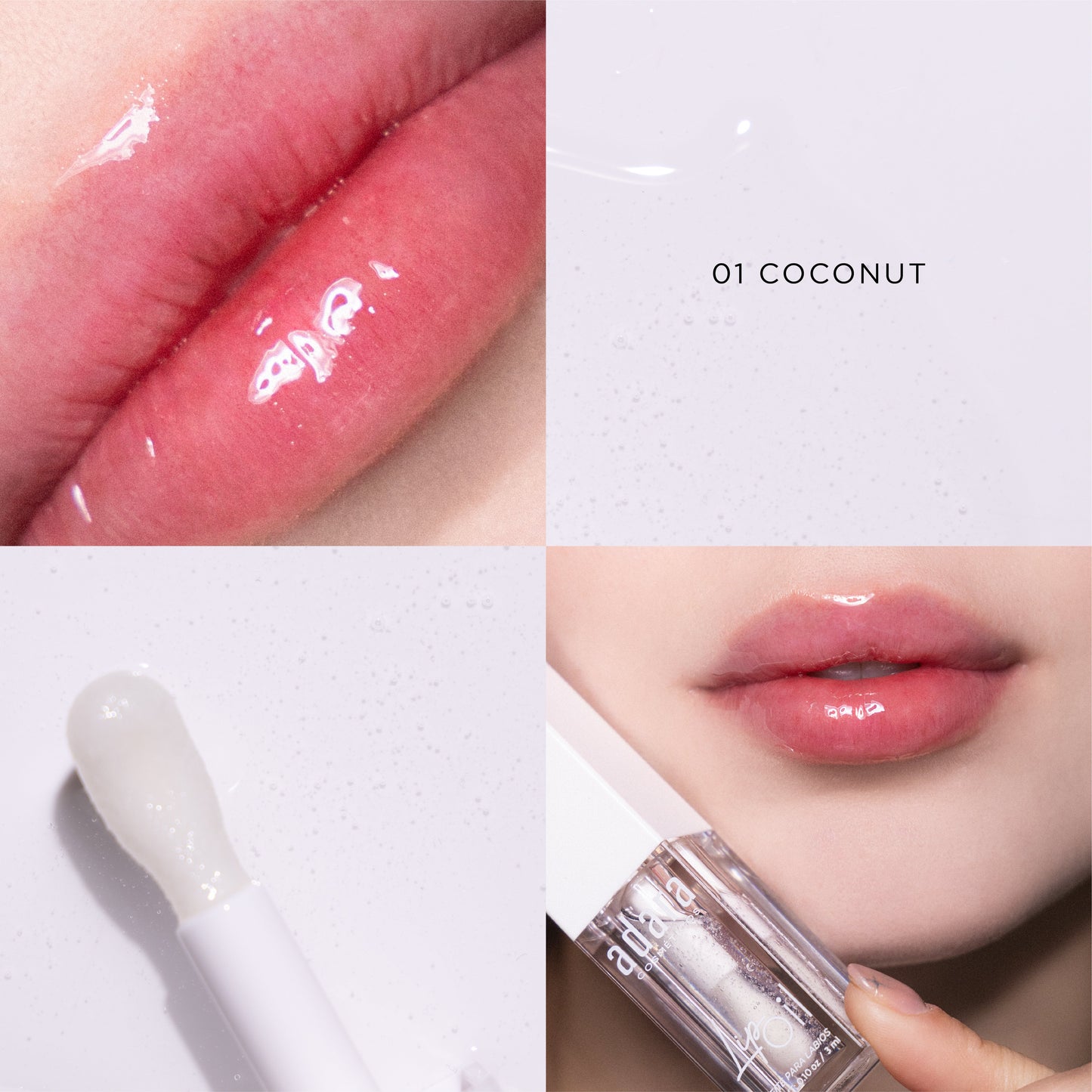 Lip Oil Hidratante para labios Adara Cosmeticos