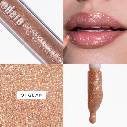 Lip Oil Shimmer Sparkling Lips Adara Cosmeticos