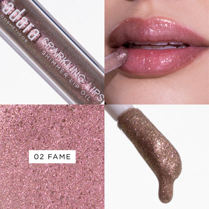 Lip Oil Shimmer Sparkling Lips Adara Cosmeticos