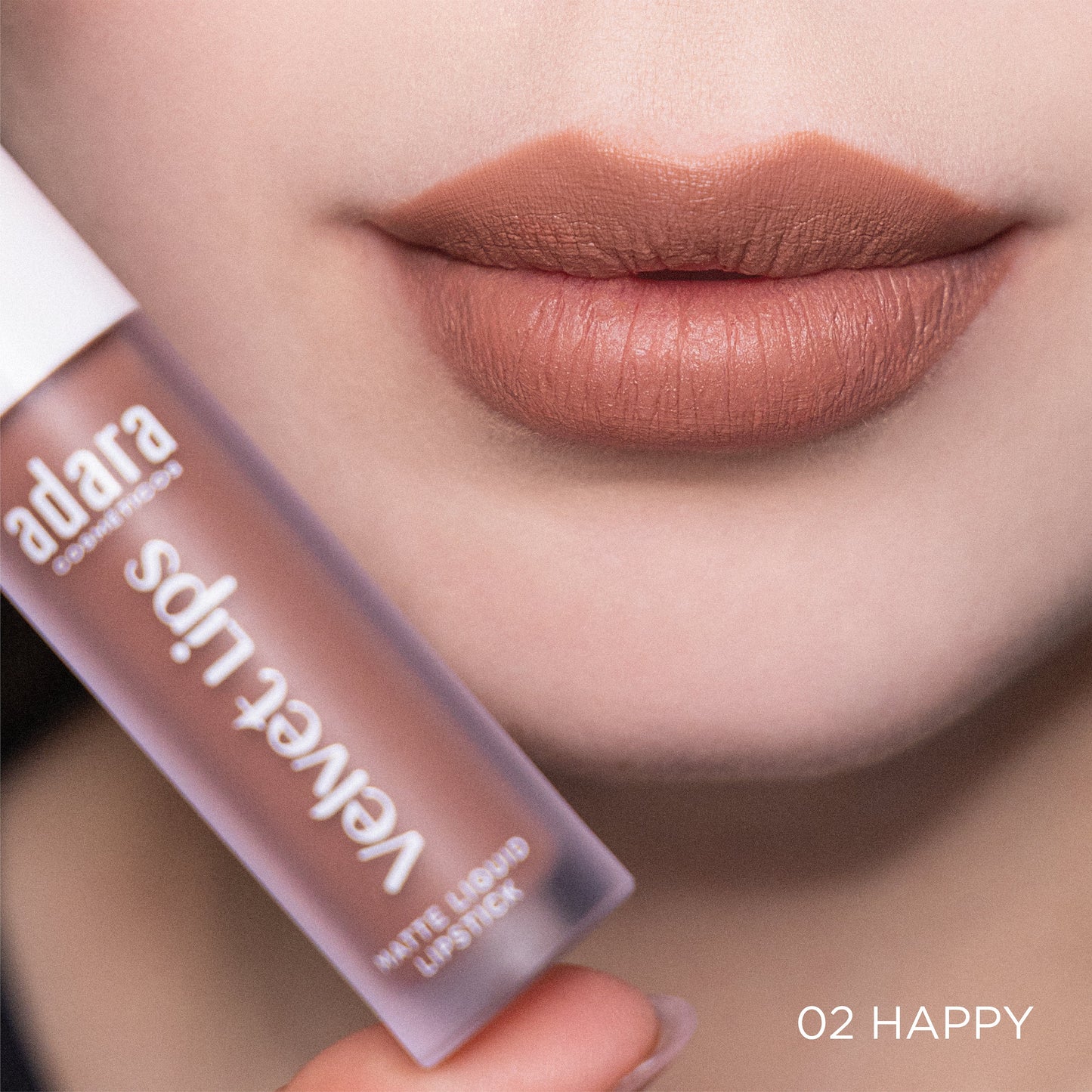 Labial liquido Velvet Lips Matte Adara CosmeticosVELVET LIPS