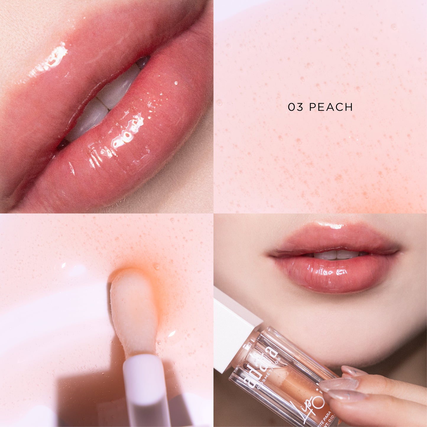 Lip Oil Hidratante para labios Adara Cosmeticos