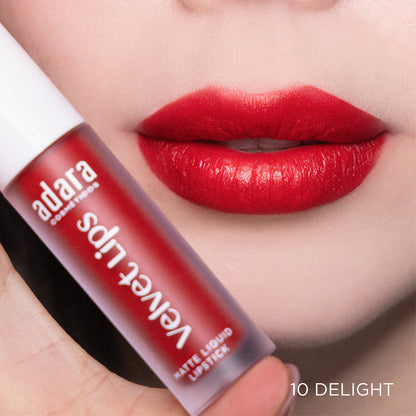Labial liquido Velvet Lips Matte Adara CosmeticosVELVET LIPS