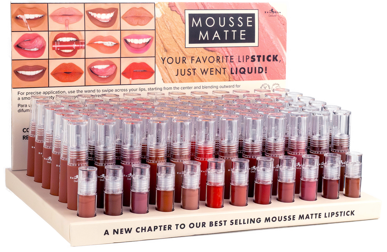 ***PREORDEN*** Italia Deluxe Mousse Matte Liquid Lipstick Display - ITALIA DELUXE