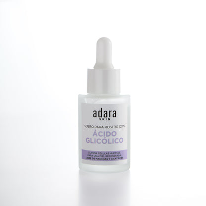 Serum (Suero) Facial con Acido Glicolico Adara Cosmeticos