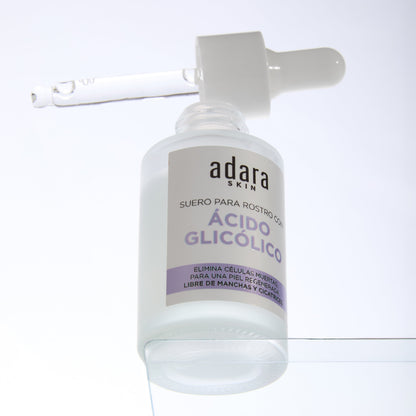 Serum (Suero) Facial con Acido Glicolico Adara Cosmeticos