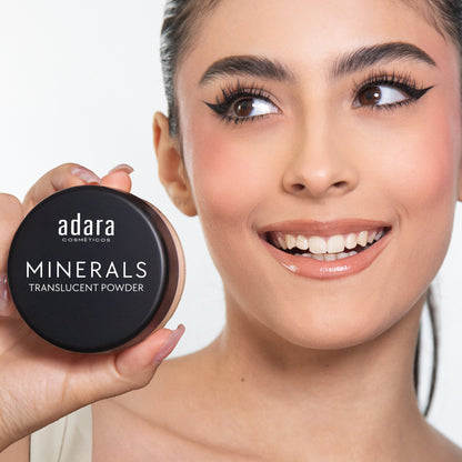 Polvo Traslucido Fijador Mineral Loose Powder Adara Cosmeticos