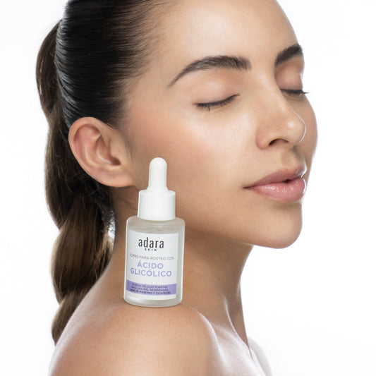 Serum (Suero) Facial con Acido Glicolico Adara Cosmeticos