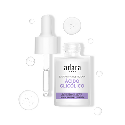 Serum (Suero) Facial con Acido Glicolico Adara Cosmeticos