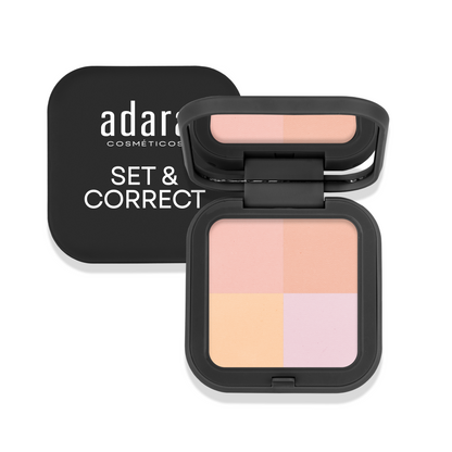 Polvo Compacto Neutralizante Set & Correct Adara Cosmeticos