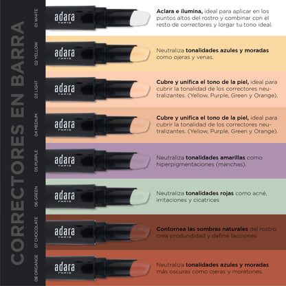 Corrector en Barra Adara Cosmeticos