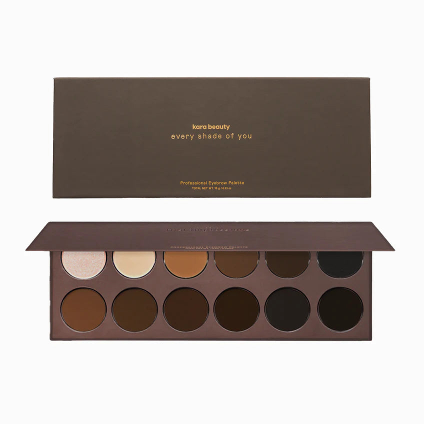 Paleta para Cejas Every Shade of You Gel & Powder Eyebrow Palette First Impressions Kara Beauty