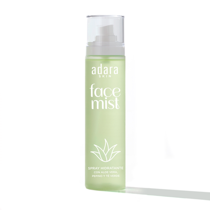 Spray Hidratante con Aloe Vera, Pepino y Té Verde Adara Cosmeticos