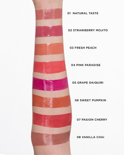 Balsamo con Color Acido Hialuronico Glow Lip Balm Adara Cosmeticos