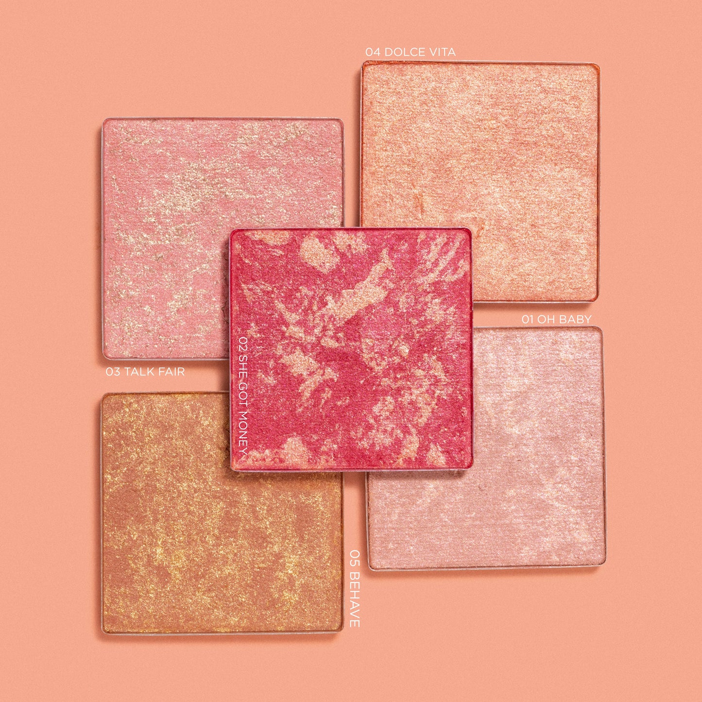 Rubor Marmoleado Fusion Blush Adara Cosmeticos
