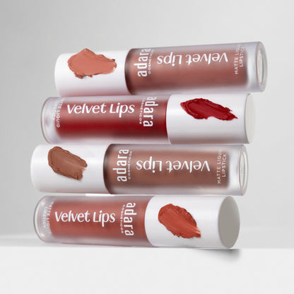 Labial liquido Velvet Lips Matte Adara CosmeticosVELVET LIPS