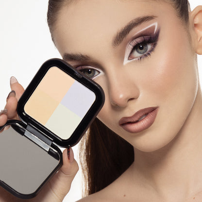 Polvo Compacto Neutralizante Set & Correct Adara Cosmeticos