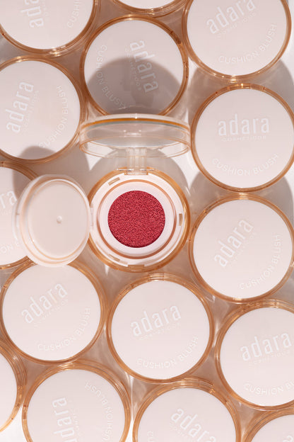 Rubor Cushion Blush Adara Cosméticos en seis tonos