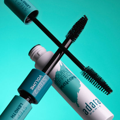 Mascara (Rimel) para pestañas Double Effect Adara Cosmeticos