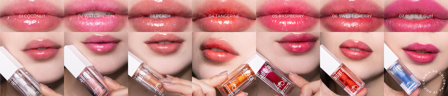 Lip Oil Hidratante para labios Adara Cosmeticos