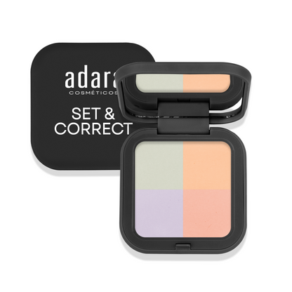 Polvo Compacto Neutralizante Set & Correct Adara Cosmeticos