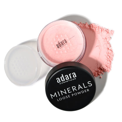 Polvo Traslucido Fijador Mineral Loose Powder Adara Cosmeticos