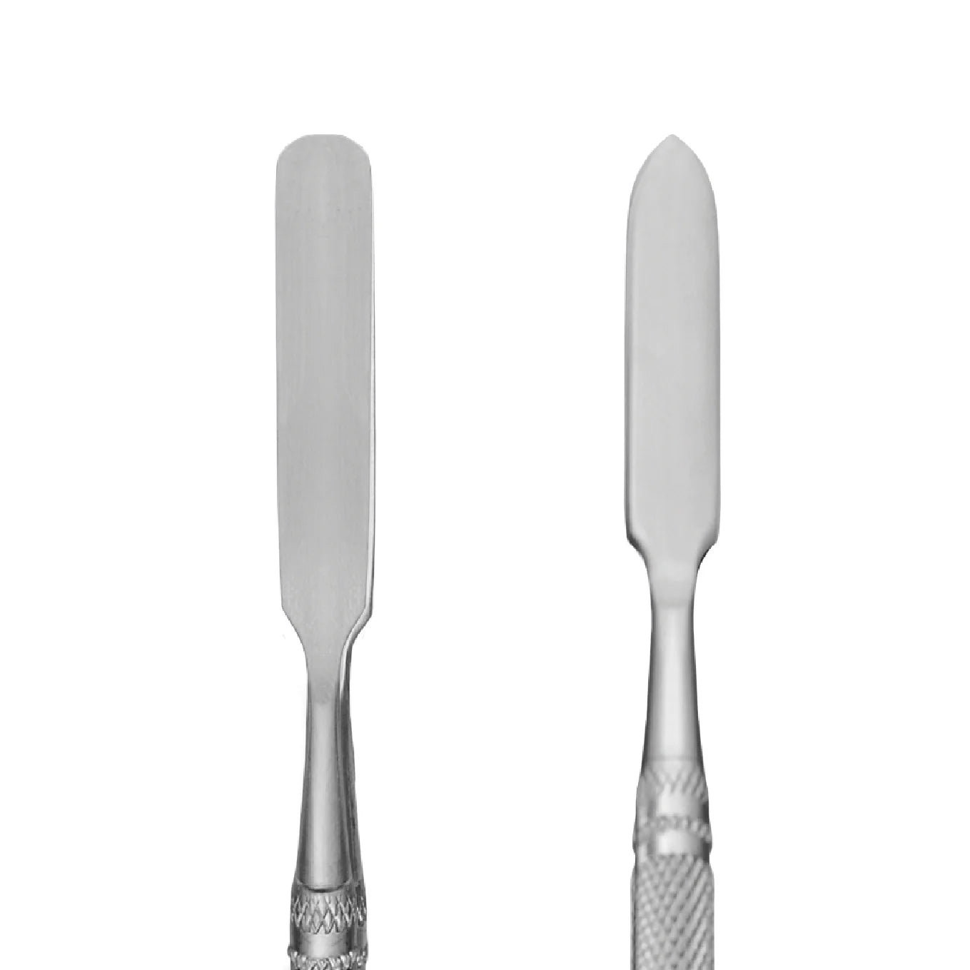Paleta Mezcladora Metálica con Espátula 01 Adara Cosméticos