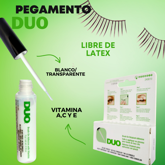 Pegamento para pestañas DUO Libre de Latex Transparente