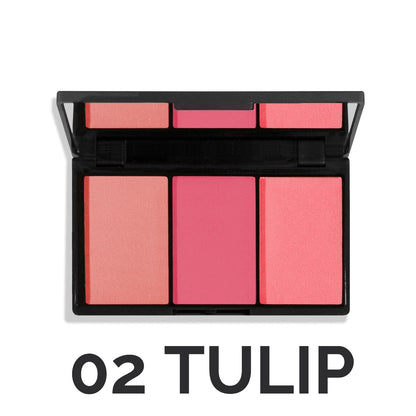 Rubor Trio en Polvo Adara Cosméticos