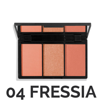 Rubor Trio en Polvo Adara Cosméticos