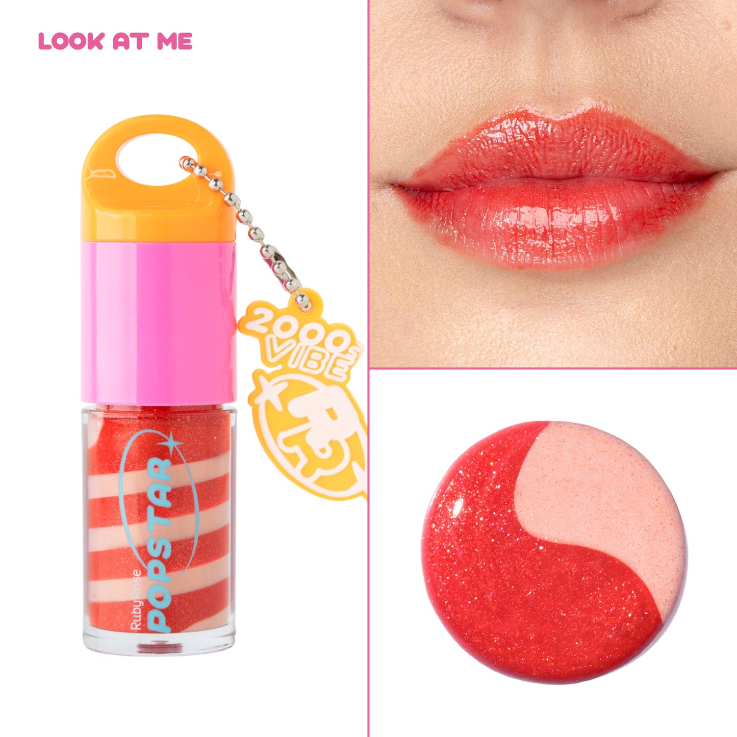Lip Gloss con color Party Time Ruby Rose
