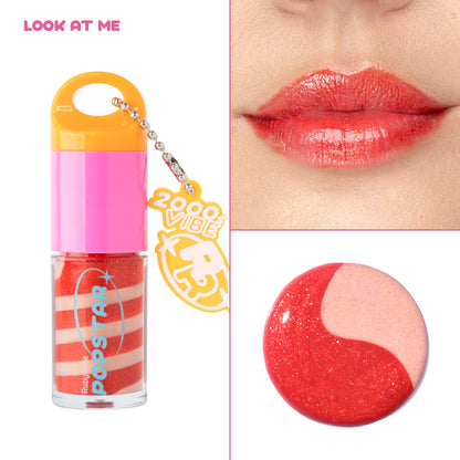 Lip Gloss con color Party Time Ruby Rose