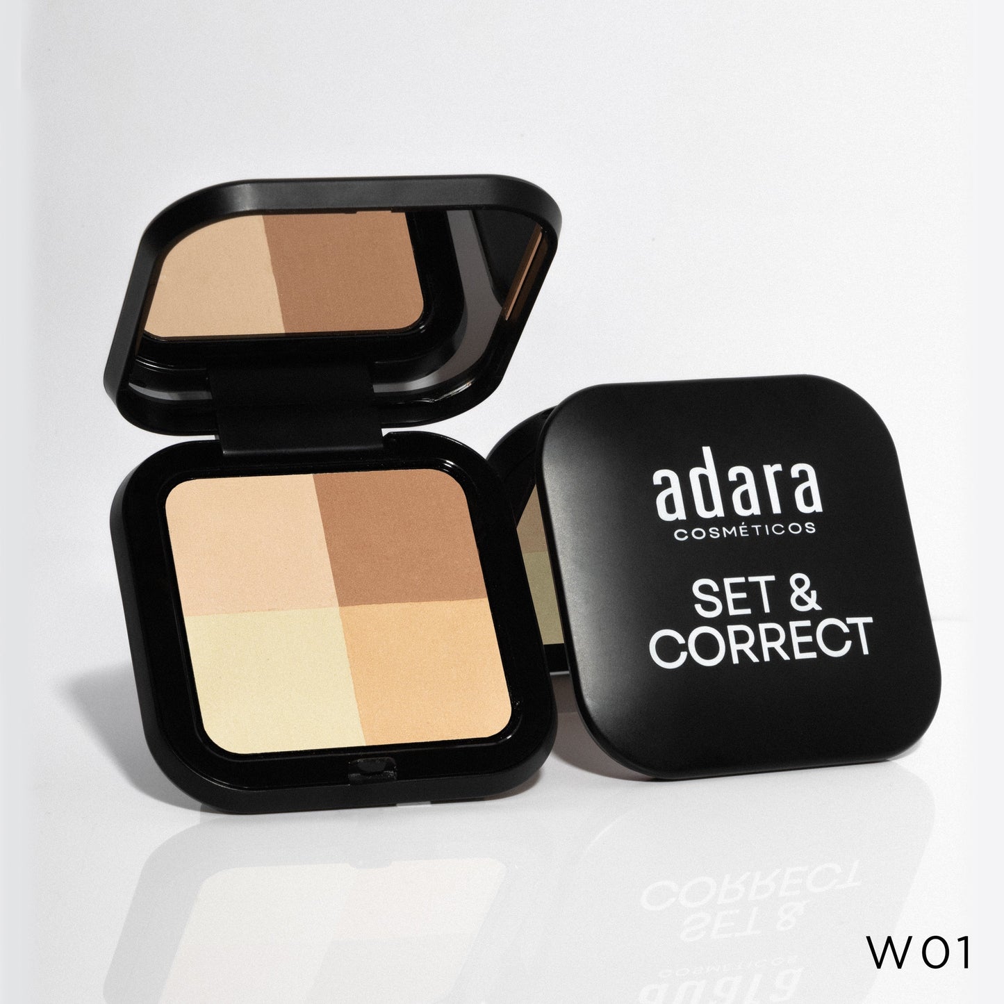 Polvo Compacto Neutralizante Set & Correct Adara Cosmeticos