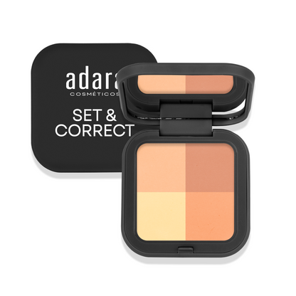 Polvo Compacto Neutralizante Set & Correct Adara Cosmeticos