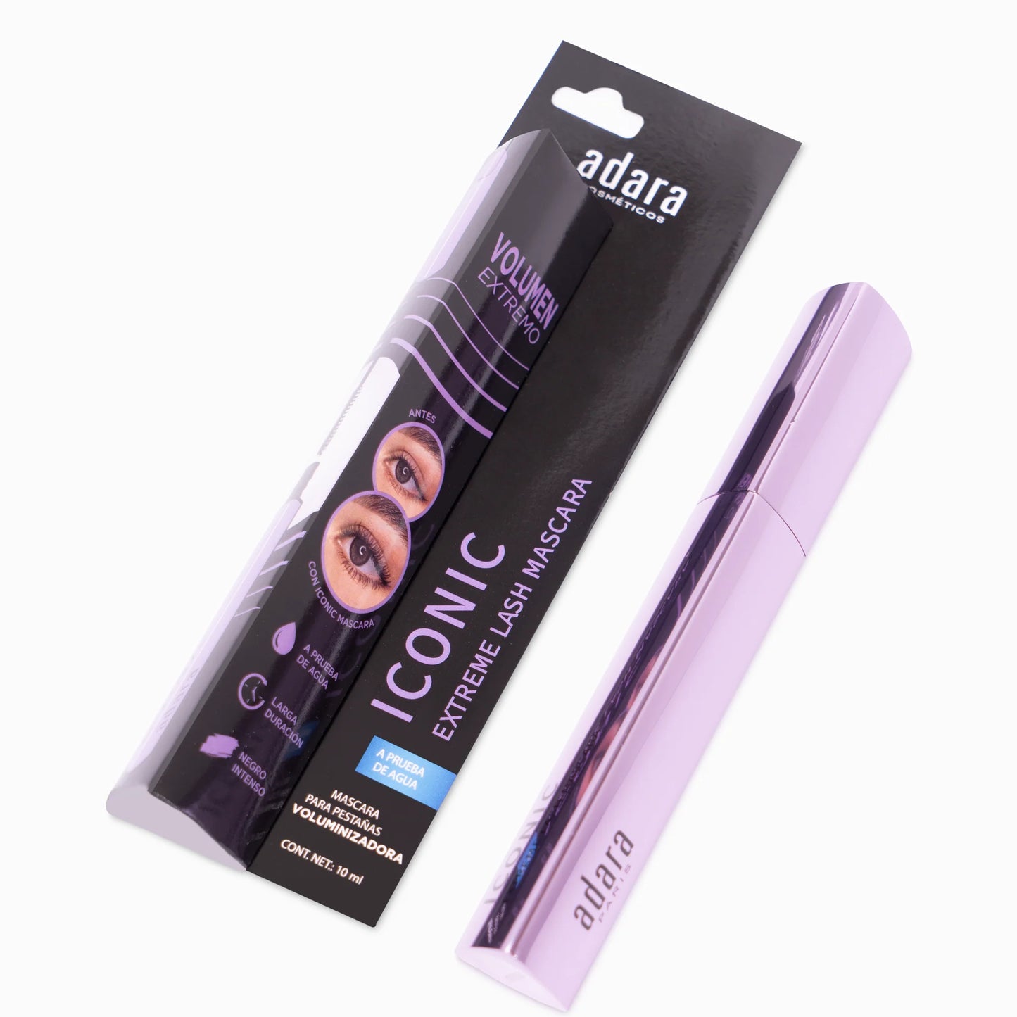 Mascara (Rimel) para Pestañas Iconic Adara Cosmeticos