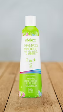 Shampoo Minoxidil con Colágeno y Romero 500 gr Inbellezza
