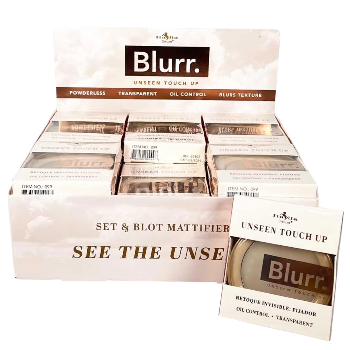 Blurr Unseen Touch Up Italia Deluxe  - Venta al por Mayor Display 24 Unidades (099)